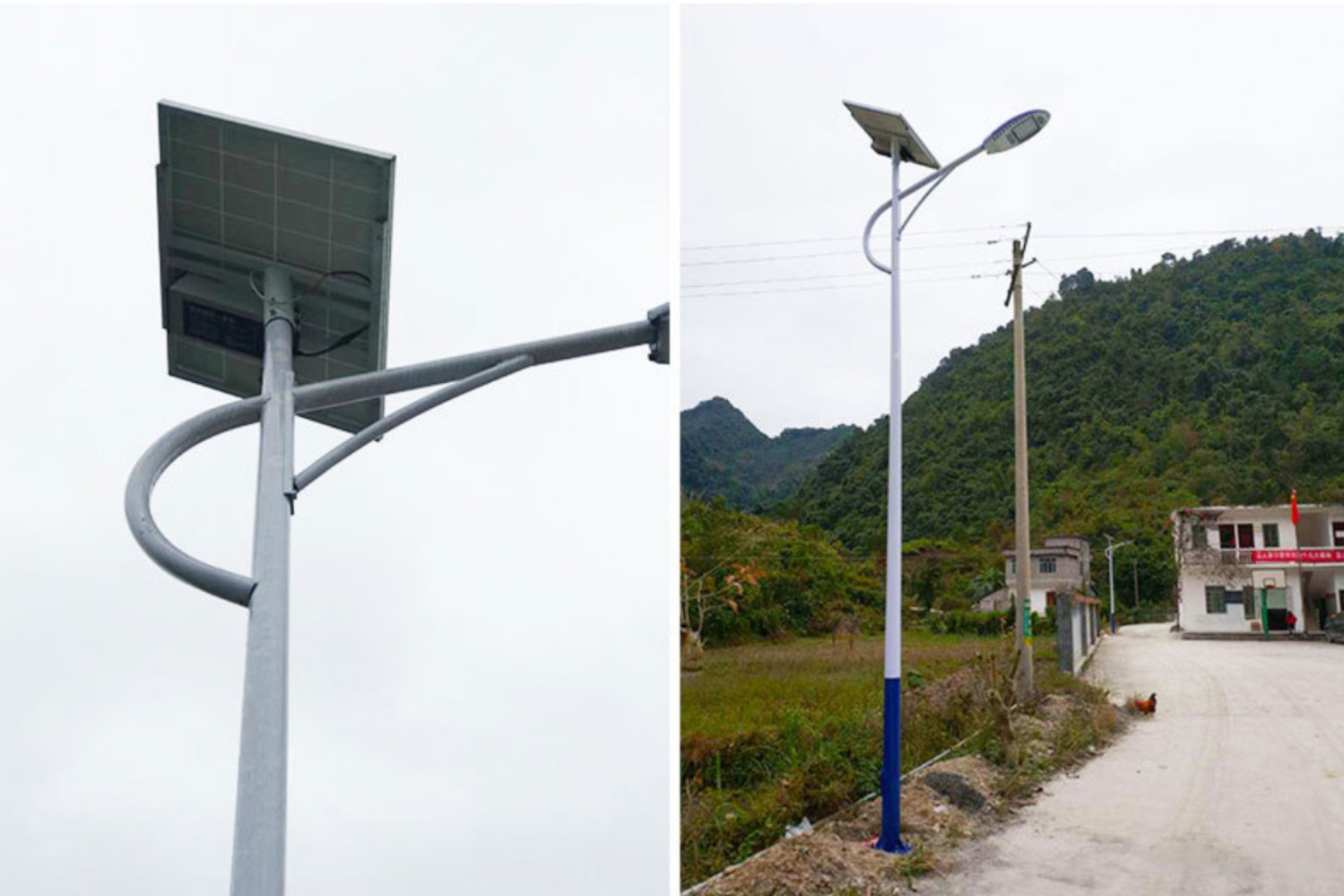 重慶城口太陽(yáng)能路燈安裝